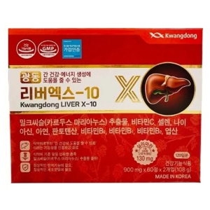 Bổ Gan Kwangdong LiverX-10: Giải Độc Gan, Tái Tạo Tế Bào Với Silymarin 130mg