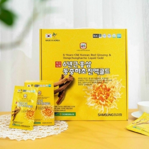 Nước Đông Trùng Hạ Thảo Dongchunghacho Liquid Gold Samsung Hàn Quốc 30 Gói – Bồi Bổ Sức Khỏe Toàn Diện