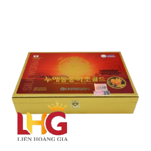 Nước Đông Trùng Hạ Thảo GOLD KING Hàn Quốc Hộp Gỗ Vàng 60 Gói – Tăng Cường Sức Khỏe Toàn Diện