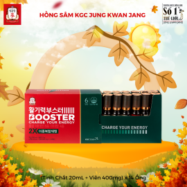 Nước Hồng Sâm KGC Vital Tonic Booster (Tinh Chất 20mL + Viên 400mg) x 14 Ống