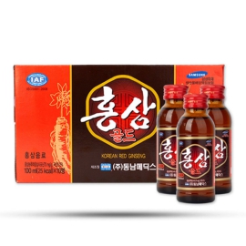 Nước Hồng Sâm Chai IAF Hàn Quốc (100ml x 10 chai) - Bồi Bổ Sức Khỏe Toàn Diện