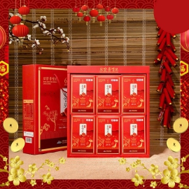 Nước Hồng Sâm Linh Chi Daesan (Hộp 30 Gói x 70ml) - Tinh Túy Thảo Dược Hàn Quốc