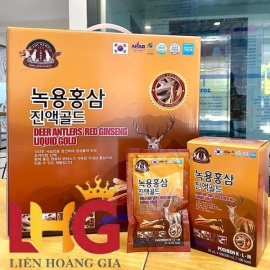Nước hồng sâm nhung hươu Gold Pecheon KLM hộp 30 gói