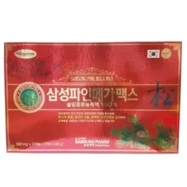 Tinh Dầu Thông Đỏ Pine Mega Max Samsung 120 Viên Hàn Quốc Chính Hãng