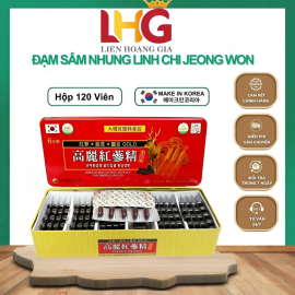 Viên đạm Hồng Sâm Linh Chi Nhung Hươu Hàn Quốc 120 viên * 830mg (Đạm đỏ)