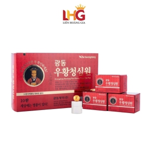 An Cung Vũ Hoàng Thanh Tâm Kwangdong – Hộp Gỗ 10 Viên, Tiêu Chuẩn Vàng Bảo Vệ Tim Mạch