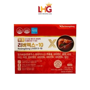 Bổ Gan Kwangdong LiverX-10 Hàn Quốc (Hộp 120 Viên) - Giải Độc Gan, Tái Tạo Tế Bào Với Silymarin 130mg