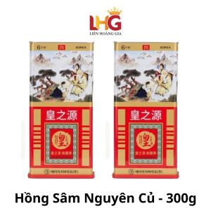 Hồng Sâm Củ Khô Hộp Thiếc HG Bio 300g 10 Củ – Tinh Hoa Sâm Đại Hàn Quốc, Tuyệt Tác Phục Hồi Sinh Lực Toàn Diện