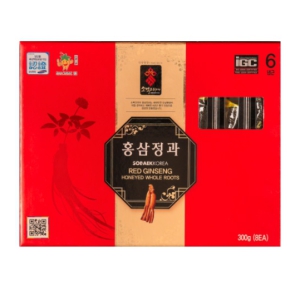 Hồng Sâm Củ Tẩm Mật Ong Sobaek Hàn Quốc Hộp 300g - Bồi Bổ Sức Khỏe Toàn Diện