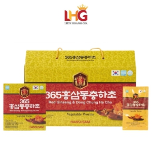 Hồng Sâm Đông Trùng 365 Hansusam (Hộp 20 Gói x 70ml) – Phục Hồi Sinh Lực & Bảo Vệ Hô Hấp