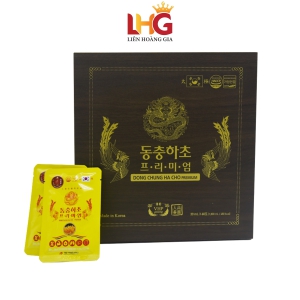 Đông trùng hạ thảo cao cấp (30ml* 60 gói) – Daedong chiết xuất từ nấm Japonica thượng hạng giúp ích phế, bổ thận, bồi bổ cơ thể và nâng cao miễn dịch tự nhiên.