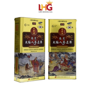 Thái Cực Sâm Tẩm Mật Ong Daedong hộp thiếc 300g - giúp đại bổ cơ thể, tăng đề kháng, ổn định huyết áp, thanh lọc giải độc và phòng ngừa lão hóa tế bào.