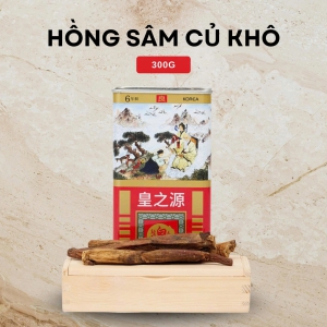 Hồng Sâm Củ Khô 300g Hàn Quốc: Tinh Hoa Sâm 6 Năm Tuổi Thượng Hạng
