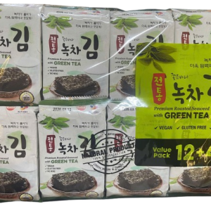 Rong biển ăn liền KFish vị trà xanh nhập khẩu Hàn Quốc lốc 16 gói