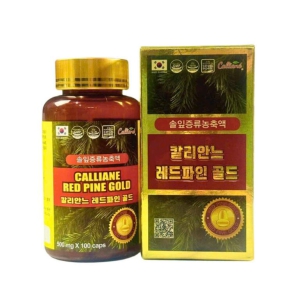 Tinh Dầu Thông Đỏ Calliane Red Pine Gold 100 Viên – Tinh Chất 100% Lá Thông Đỏ Hàn Quốc