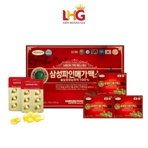 Tinh Dầu Thông Đỏ Pine Mega Max Samsung (120 Viên) – Giải Pháp Vàng Quét Sạch Mỡ Máu