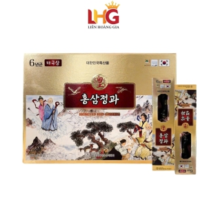 Hồng Sâm Củ Tẩm Mật Ong HGBIO Hàn Quốc hộp 180 Gram 6 củ - Chiết xuất sâm 6 năm tuổi cùng mật ong rừng giúp bồi bổ cơ thể, tăng cường trí nhớ, làm chậm lão hóa và phục hồi thể lực.