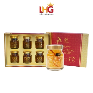 Yến Chưng Đông Trùng Hạ Thảo Hộp 6 Lọ – Bồi Bổ Sức Khỏe, Chính Hãng Liên Hoàng Gia