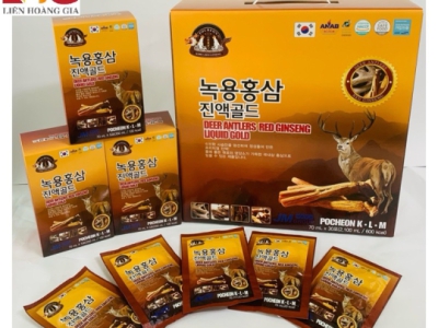 Nước Hồng Sâm Nhung Hươu Gold Pecheon KLM: Giải Pháp Vàng Cho Sức Khỏe Toàn Diện