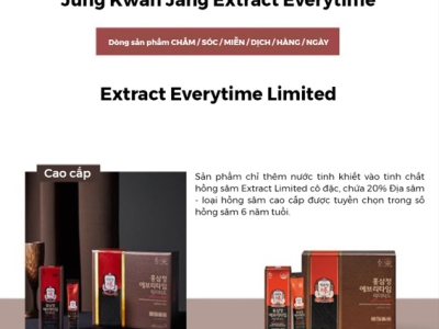 KGC EveryTime Original: Địa Chỉ Vàng Mua Tinh Chất Hồng Sâm 6 Năm Tuổi Tinh Khiết
