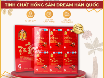  Nước Hồng Sâm 6 Năm Tuổi Dream Hàn Quốc - Hộp 30 Gói 70ml