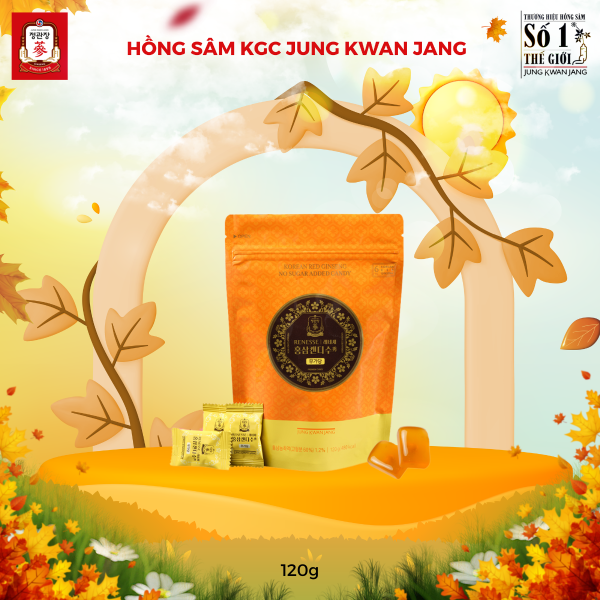 Kẹo Hồng Sâm Không Đường KGC Jung Kwan Jang 240g – Tuyệt Tác Đại Bổ Khí Huyết, Tăng Cường Sinh Lực Và Trường Thọ