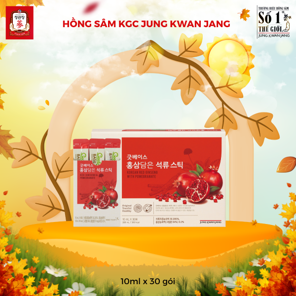 Nước Hồng Sâm KGC Goodbase Lựu Đỏ 10ml x 30 Gói