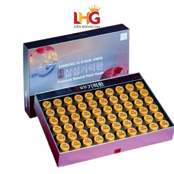 An Cung Gi Ryeok Hwan Samsung Hàn Quốc hộp 60 viên – Hỗ trợ tuần hoàn máu, phòng ngừa tai biến