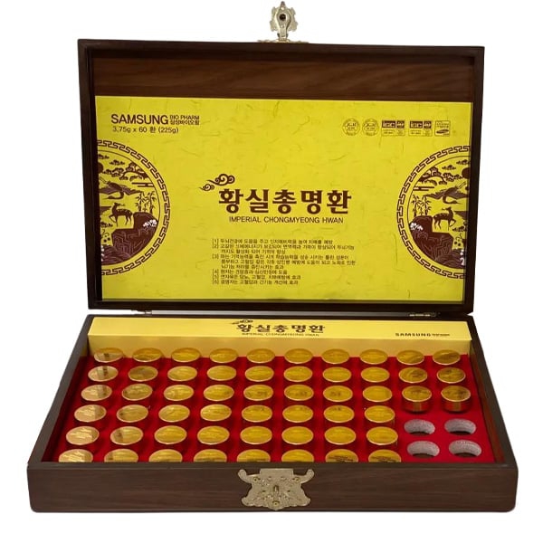 An Cung Hoàng Gia Imperial Chongmyeong Hwan Samsung Hộp Gỗ 60 Viên Chính Hãng