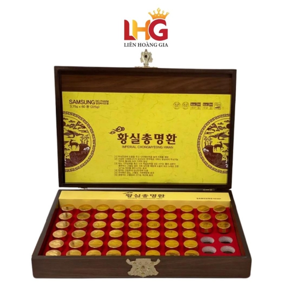 An Cung Hoàng Gia Imperial Chongmyeong Hwan Samsung Hộp Gỗ 60 Viên Chính Hãng