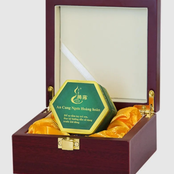 An Cung Ngưu Hoàng Hoàn Đông Á Hộp Gỗ – Giải Nhiệt, Thanh Lọc, Hỗ Trợ Tuần Hoàn Máu Hiệu Quả