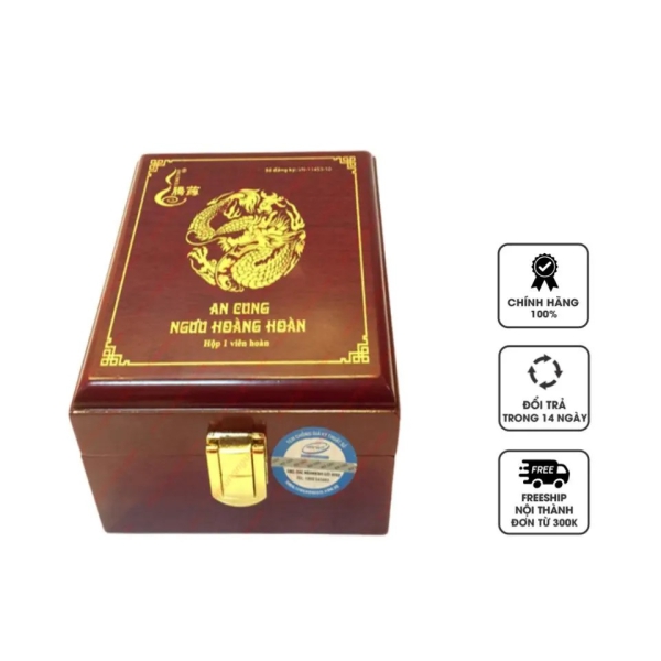 An Cung Ngưu Hoàng Hoàn Đông Á Hộp Gỗ – Giải Nhiệt, Thanh Lọc, Hỗ Trợ Tuần Hoàn Máu Hiệu Quả