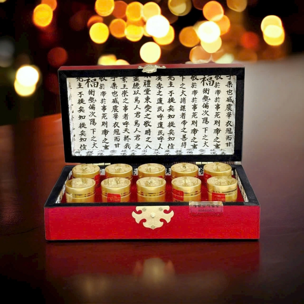 An Cung Ngưu Hoàng Thanh Tâm Korea Hộp Gỗ 10 Viên Chính Hãng Hàn Quốc