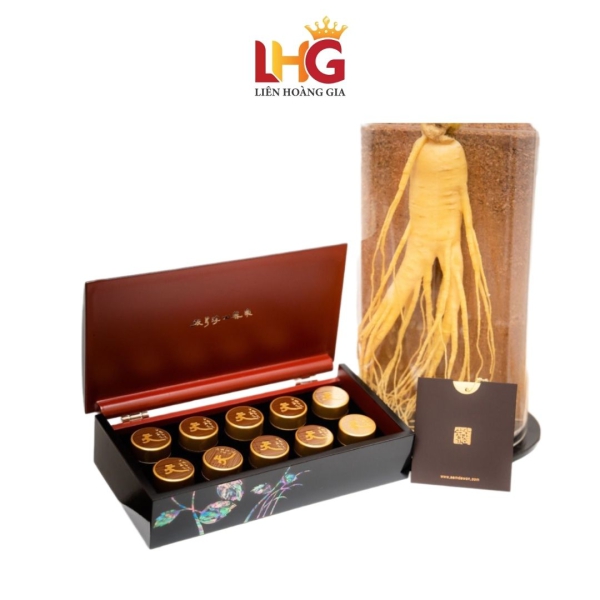 An Cung Ngưu Tổng Thống Dát Vàng 10 Viên Hộp 7 Hoa – SAMDAWON Nội Địa Cao Cấp