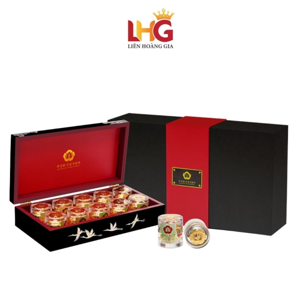 An Cung Thiên Sâm Núi Xạ Hương Mugunghwa – Hộp 10 Viên, Tuyệt Phẩm Thiên Sâm 30 Năm & Vàng 24K