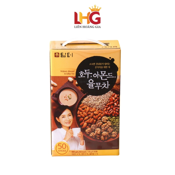 Bột Ngũ Cốc 5 Loại Hạt Damtuh Hàn Quốc (Hộp 50 Gói) - Công dụng: Bồi bổ dinh dưỡng, lợi sữa cho mẹ bầu và hỗ trợ kiểm soát cân nặng.