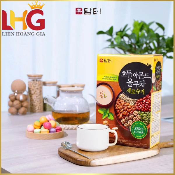 Bột ngũ cốc không đường tinh luyện ăn kiêng Damtuh hộp 40 gói 18g