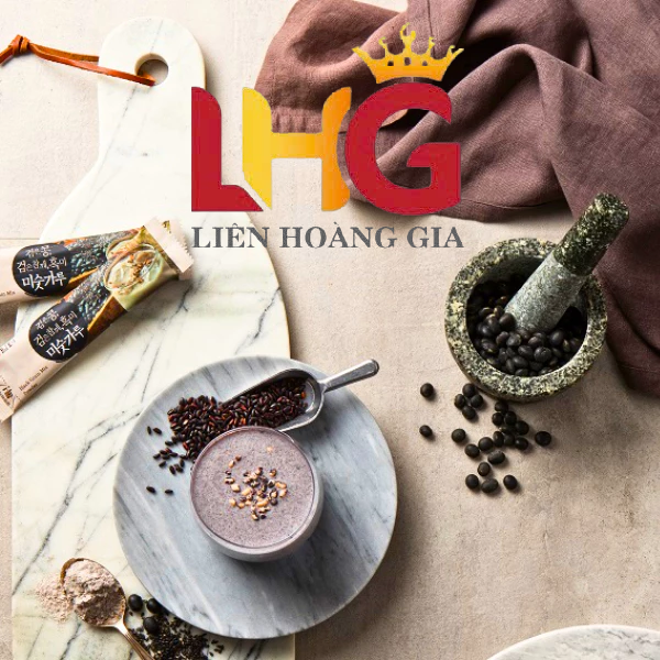 Bột Ngũ Cốc Hàn Quốc Damtuh Vị Mè Đen Hộp 40 gói 800g