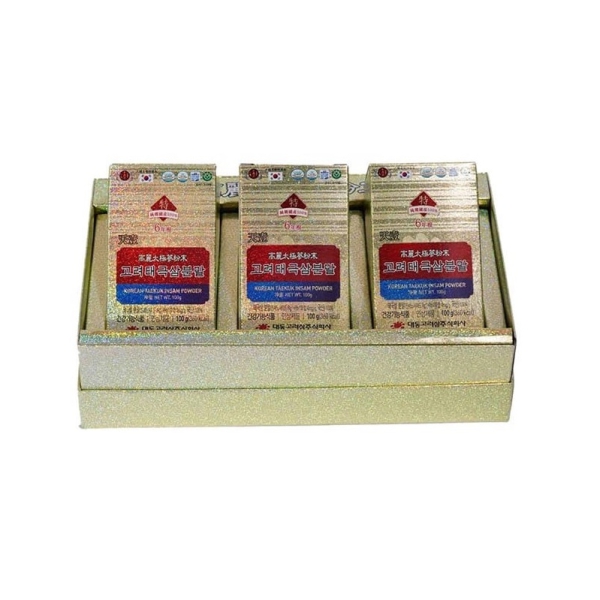Bột Thái Cực Sâm Daedong Korean Taekuk Insam Powder (300g) - Bồi bổ thể lực, tăng cường trí nhớ và hỗ trợ ổn định tim mạch huyết áp.