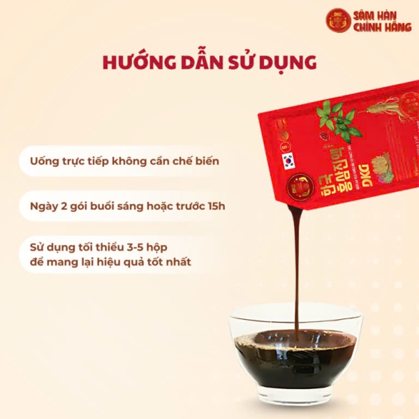 Nước Hồng Sâm DKG (30 Gói x 70ml) Hàn Quốc Chính Hãng