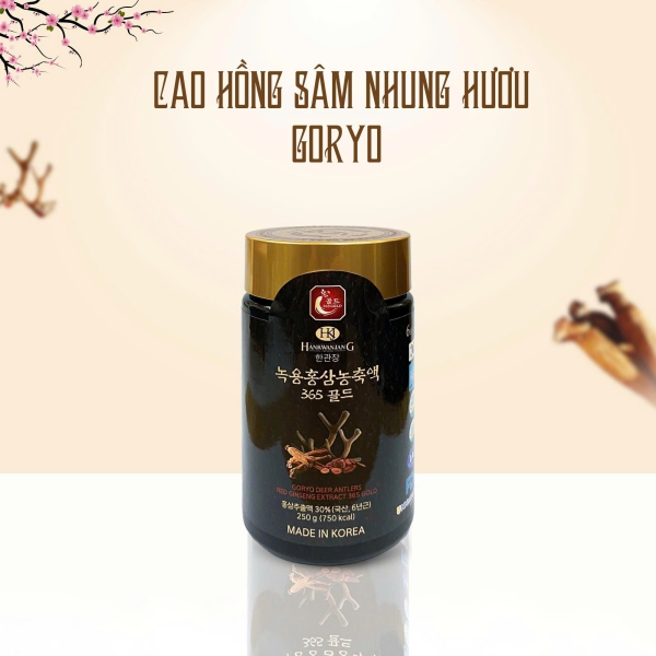 Cao Hồng Sâm Nhung Hươu 6 Tuổi Goryo – Tuyệt Tác 