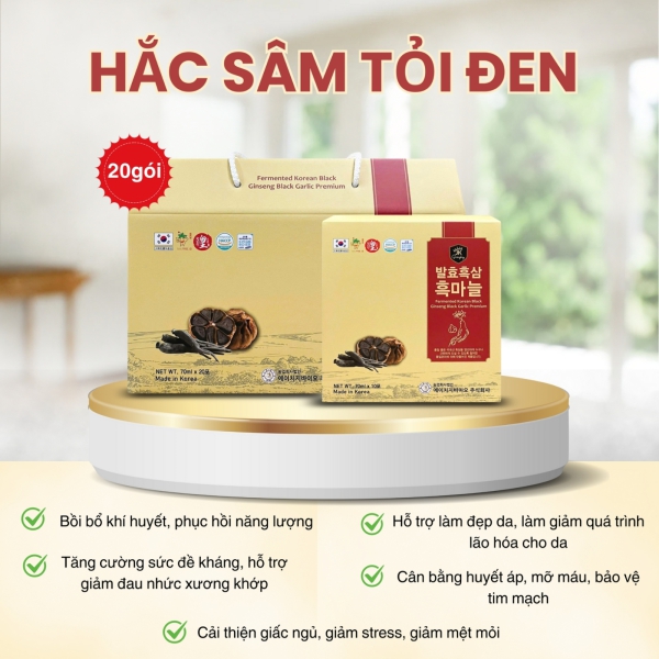Hắc Sâm Tỏi Đen – Tinh Hoa Lên Men Bảo Vệ Tim Mạch Và Sinh Lực