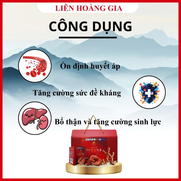 Nước Hồng Sâm Nhung Hươu Linh Chi Hankwanjang 365 – Tuyệt Tác Đại Bổ Khí Huyết, Tăng Cường Sinh Lực Và Trường Thọ