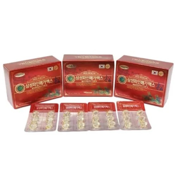 Tinh Dầu Thông Đỏ Pine Mega Max Samsung 120 Viên Hàn Quốc Chính Hãng