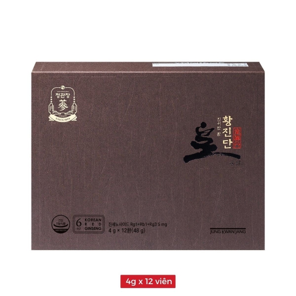 Viên Hồng Sâm Linh Đan KGC Hwangjindan 12 Viên – Tuyệt Tác Đại Bổ Khí Huyết, Tăng Cường Sinh Lực Và Trường Thọ