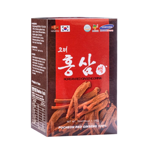 Nước Hồng Sâm Pocheon Drink Hàn Quốc (30 Gói x 70ml)