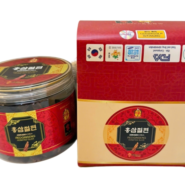 Sâm Lát Tẩm Mật Ong Sobaek Hàn Quốc 200g: Giải Pháp Bồi Bổ Tiện Lợi Mỗi Ngày