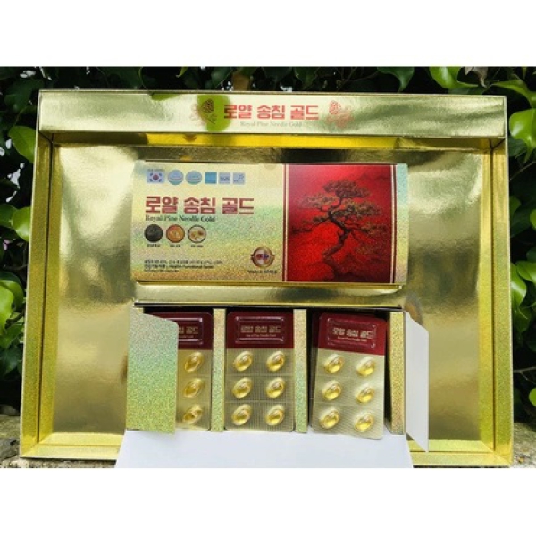 Viên Tinh Dầu Thông Đỏ Chính Phủ Royal Pine Needle Gold 180 Viên x 500mg
