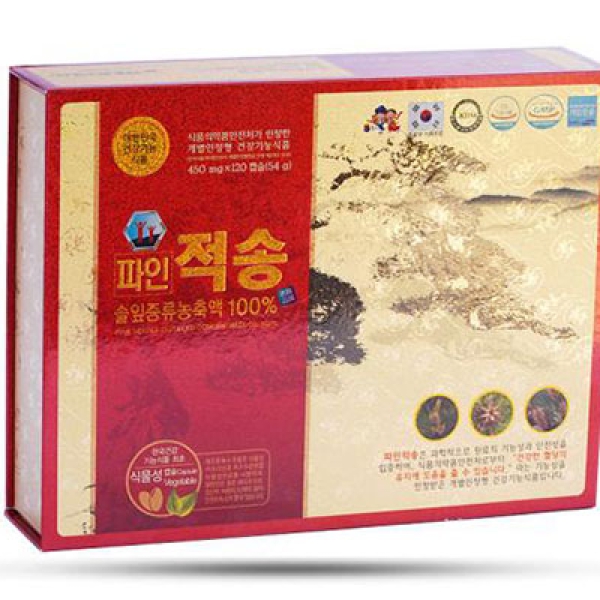 Viên Tinh Dầu Thông Đỏ Chính Phủ Hàn Quốc Cao Cấp Pine Jeok Song Gold (120 Viên)