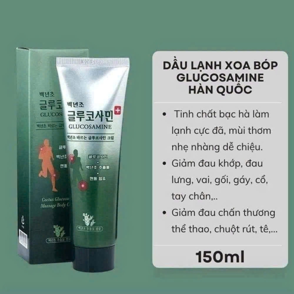 Dầu Xoa Bóp Glucosamine Hàn Quốc 150ml: Bí Quyết Giảm Đau Cấp Tốc